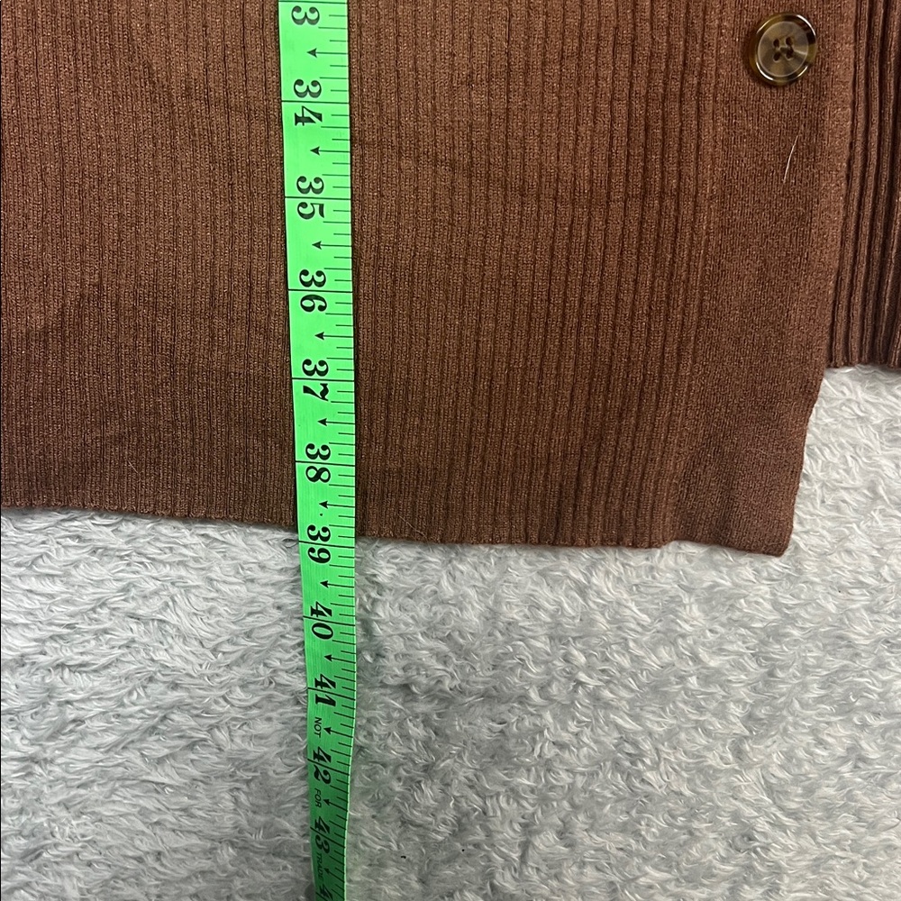 Pink Rose Brown Long Sleeve Dress with Button Detail - Picture 10 of 10